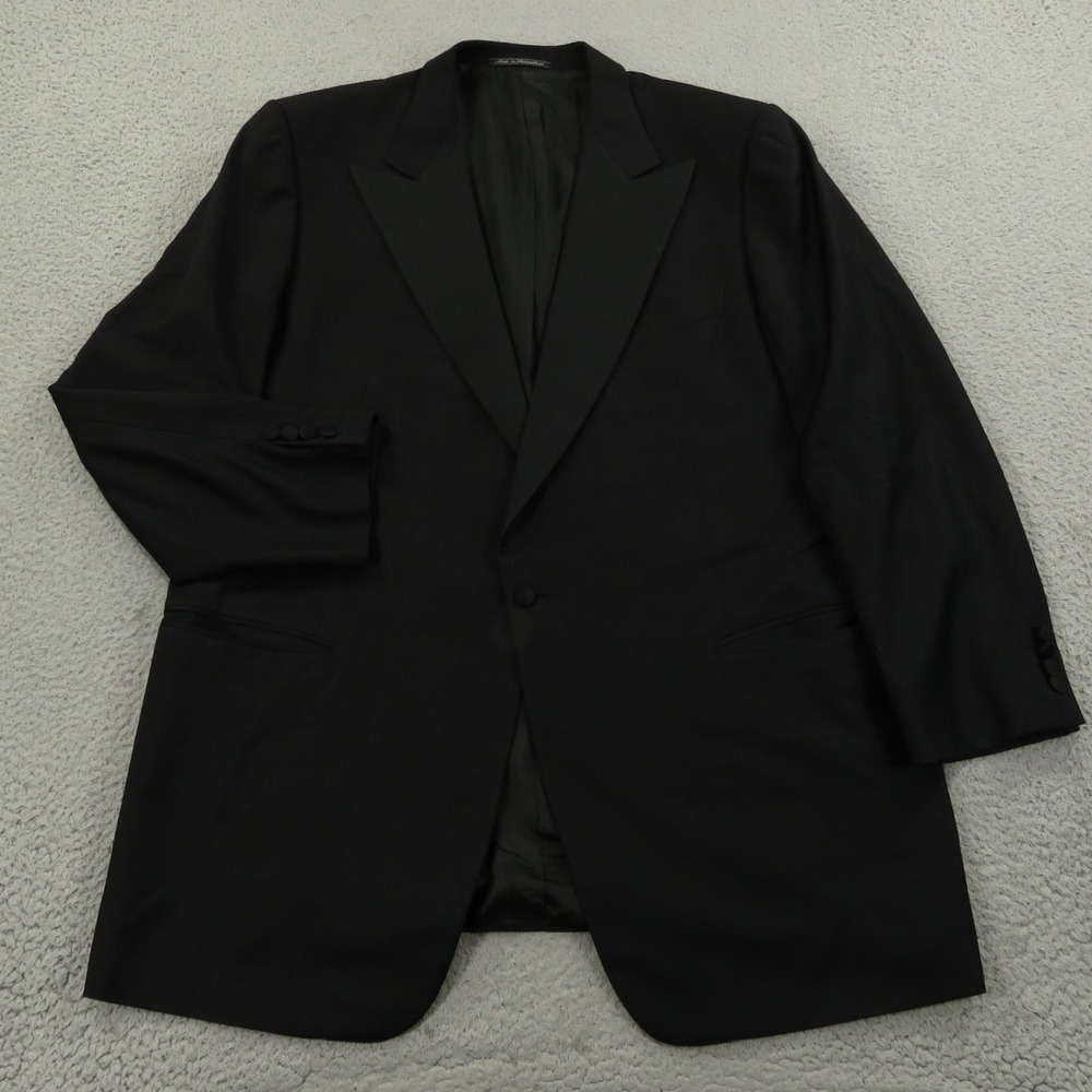 Ermenegildo Zegna Blazer 46R Wool Peak Lapel Single Button Formal Dinner Jacket